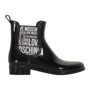 Enkellaarsjes met elastische inzetstukken Love Moschino , Black , Dame...