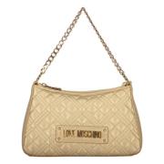 Gewatteerde Schoudertas met Kettinghandvat Love Moschino , Yellow , Da...