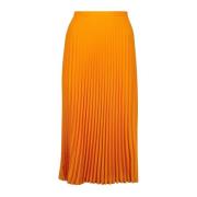 Oranje Geplooide Rok Lente-Zomer 2025 MM6 Maison Margiela , Orange , D...