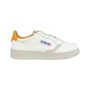 Medalist Low Wit Leren Sneaker Autry , White , Heren