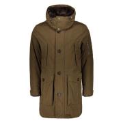 Parka met Shearling Kraag Moorer , Green , Heren