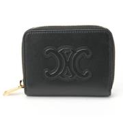 Pre-owned Leather wallets Celine Vintage , Black , Dames