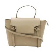 Pre-owned Leather celine-bags Celine Vintage , Beige , Dames