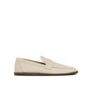 Leren Loafers met Rubberen Zool The Row , Beige , Dames