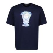 Medusa Gallery T-shirt Lente-Zomer 2025 Versace , Blue , Heren