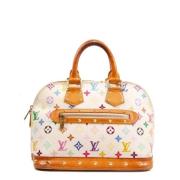 Pre-owned Canvas louis-vuitton-bags Louis Vuitton Vintage , White , Da...