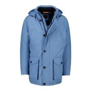 Blauwe Winterjas Hugo Boss , Blue , Heren