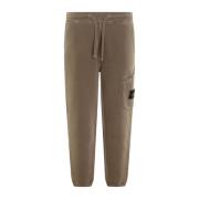 Heren Fleece Broek Stone Island , Brown , Heren