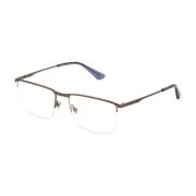 Bruine metalen frames met wijzerplaat Police , Brown , Heren