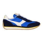 Blauwe Sneakers Trainer '74 Stijl Pantofola d'Oro , Blue , Heren