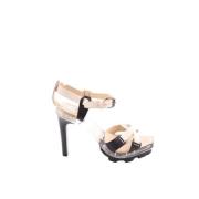 Pre-owned Leather heels Celine Vintage , Beige , Dames