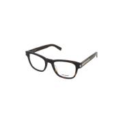 Stijlvolle Bril in Havana Acetaat Saint Laurent , Brown , Unisex