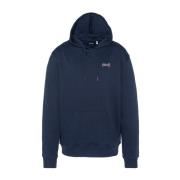 Blauwe katoenen hoodie Schott NYC , Blue , Heren