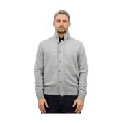 Shirt met ritssluiting en knopen Gran Sasso , Gray , Heren