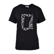 Zwarte T-shirt voor vrouwen Erika Cavallini , Black , Dames