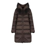 Gewatteerde Parka Jas Geox , Brown , Dames