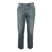 Slim Fit Stretch Denim Jeans Diesel , Blue , Heren