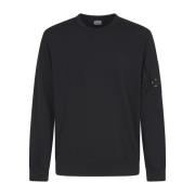 Zwarte Crew Neck Fleece Sweatshirt C.p. Company , Black , Heren