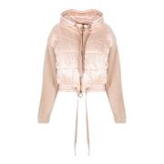 Hooded jas met luxueuze afwerking Pinko , Beige , Dames