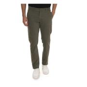 Katoenen Chino Broek met Logodetail Gant , Green , Heren