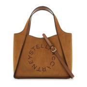 Geperforeerde Logo Schoudertas Stella McCartney , Brown , Dames