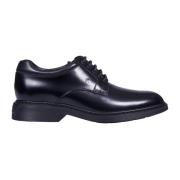 Zwarte Leren Veterschoenen Hogan , Black , Heren