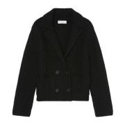 Chunky lapel cardigan relaxed Marc O'Polo , Blue , Dames