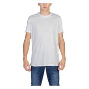 Katoenen Heren T-shirt en Polo Armani Exchange , White , Heren