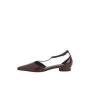 Bruine Platte Ballerina Schoenen Studio Amelia , Brown , Dames