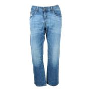 Katoen Elastaan Jeans Diesel , Blue , Heren