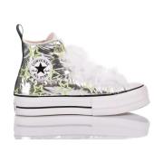 Zilver Fluorescerende Platform Sneakers Vrouwen Converse , Multicolor ...