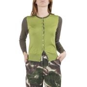 Stijlvolle Cardigan voor Aw24 Seizoen Maliparmi , Green , Dames