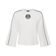 Stijlvolle Gebreide Top Elisabetta Franchi , White , Dames