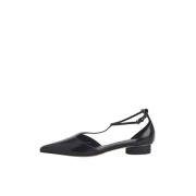 Zwarte Ballerina Platte Schoenen Studio Amelia , Black , Dames