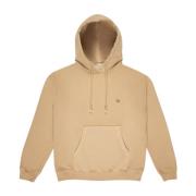 Contrast Logo Hoodie Sweatshirt Bally , Beige , Dames