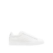 Witte Sneakers met Basic Logo Emporio Armani EA7 , White , Heren