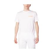 Heren T-shirt Katoen Lente/Zomer Collectie Suns , White , Heren