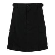 Zwarte Cargo-Rok met Riemlussen Balenciaga , Black , Dames