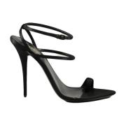 Klassieke Leren Schoenen Saint Laurent , Black , Dames