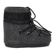 Grijze Winterlaarzen met Logo-details Moon Boot , Gray , Dames