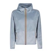 Velour Polar Double Jas K-Way , Blue , Dames