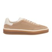 Windy Dunes Kalfsuede Sneakers Loro Piana , Brown , Dames