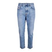 Heren Denim Blauwe Jeans Diesel , Blue , Heren