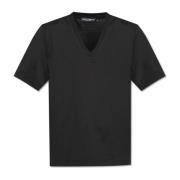 V-hals T-shirt Dolce & Gabbana , Black , Heren