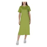 Lente/Zomer Dames Katoenen Jurken Collectie b.young , Green , Dames