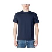 Blauw Polyester Heren T-shirt Lente/Zomer Collectie Suns , Blue , Here...