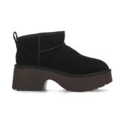 Zwarte Suède Enkellaarzen UGG , Black , Dames