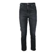 Katoen Elastaan Jeans Dondup , Black , Dames