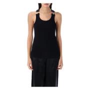 Zwarte Geribbelde Tanktop Ss25 Jean Paul Gaultier , Black , Dames