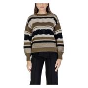 Herfst/Winter Dames Gebreide Kleding Collectie Ichi , Green , Dames